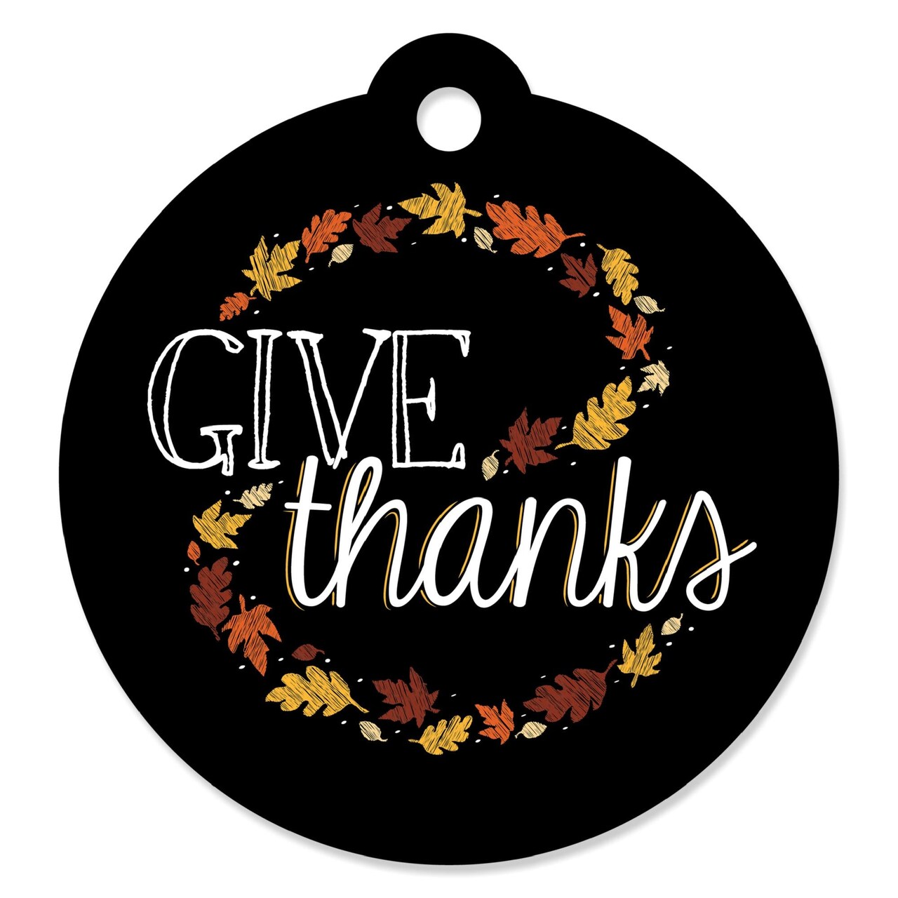 Big Dot of Happiness Give Thanks - Thanksgiving Party Favor Gift Tags (Set of 20)